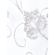 Visillo bordado de flores