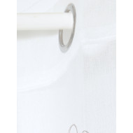 Visillo bordado de flores