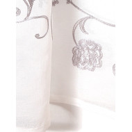 Visillo bordado de flores