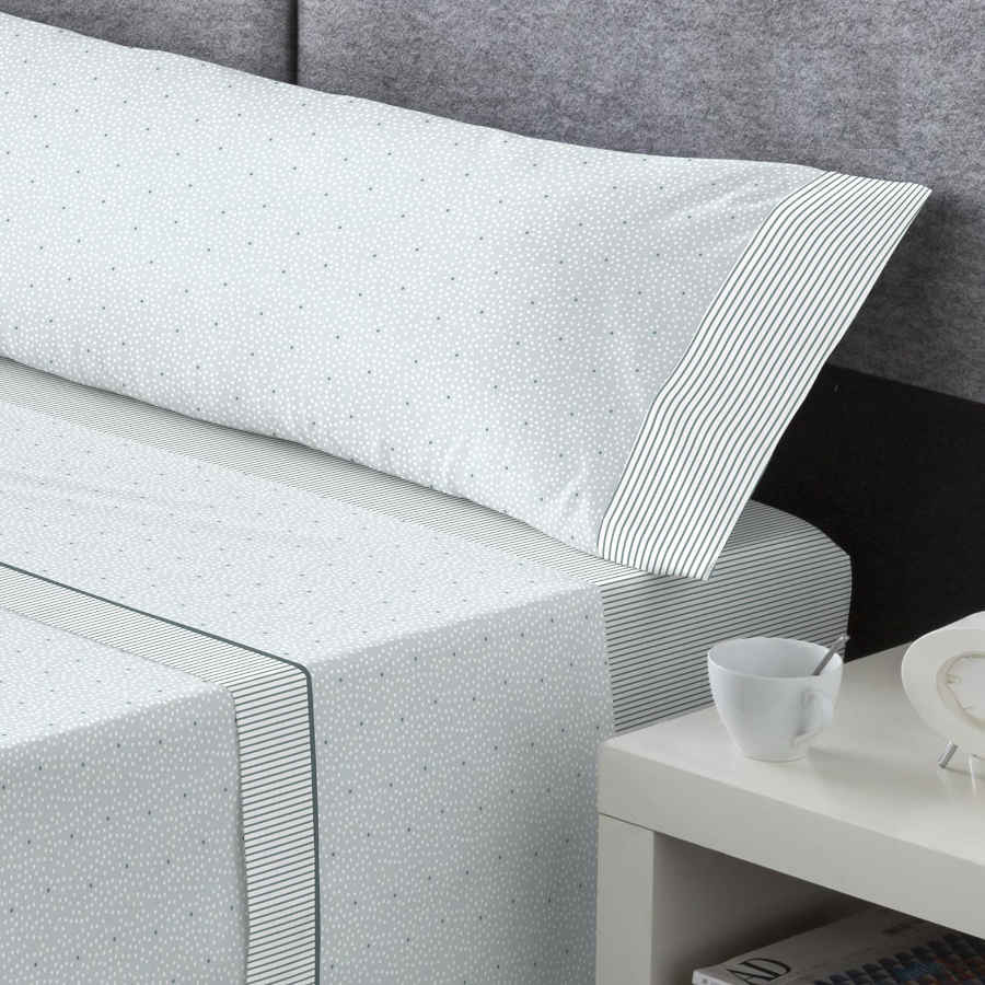 Sábanas puntos y rayas