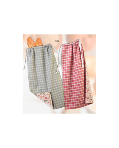 Bolsa de pan con cuadros